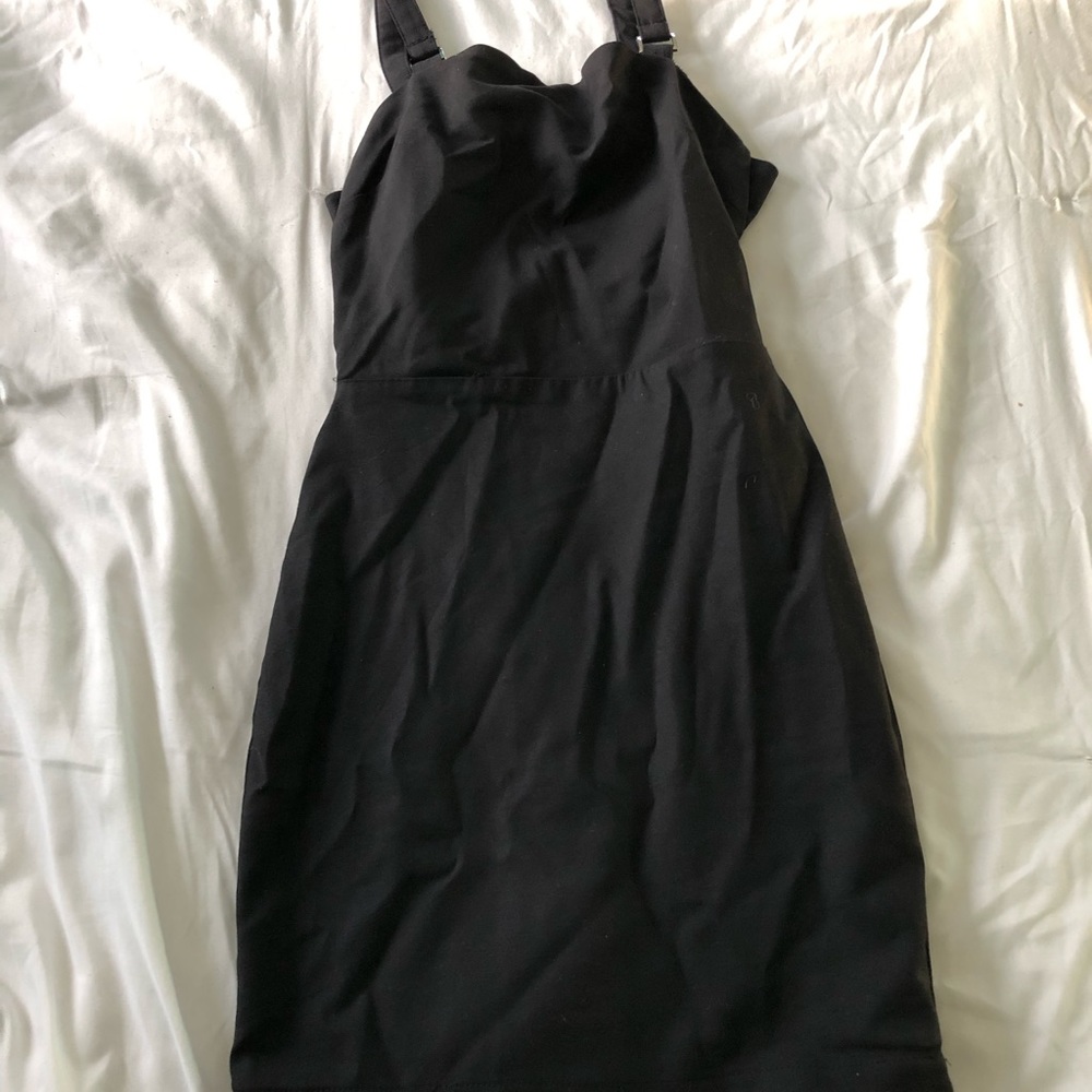 Black strappy dress
